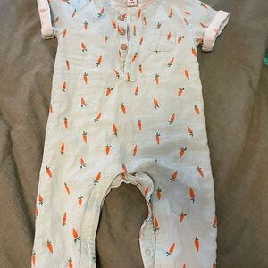 Carrot Print Kids One Piece